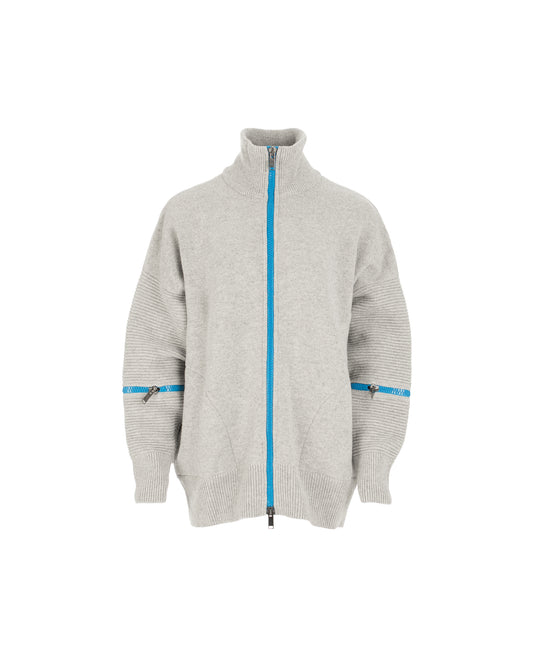 Grey - Blue Zip
