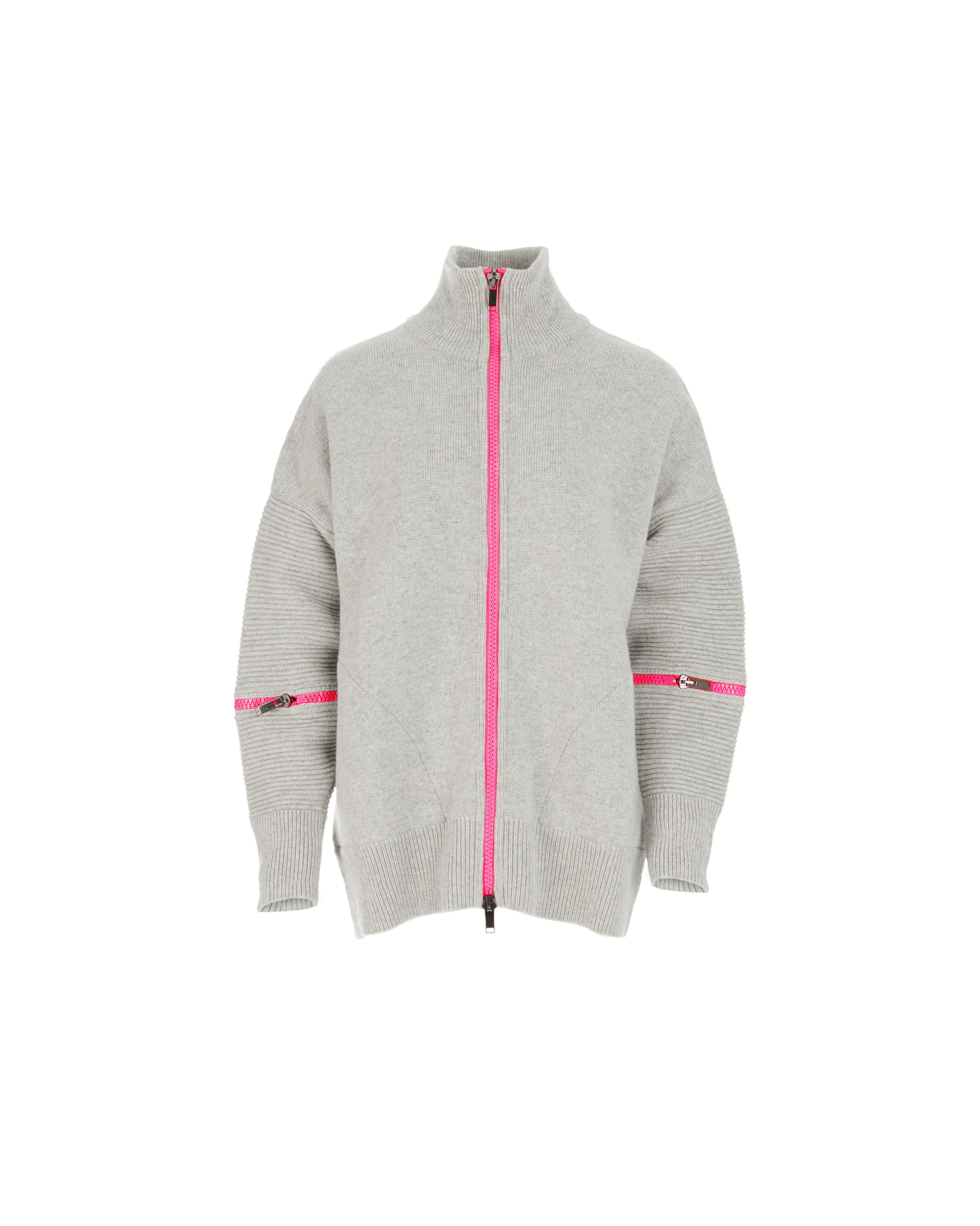 Grey - Pink Zip