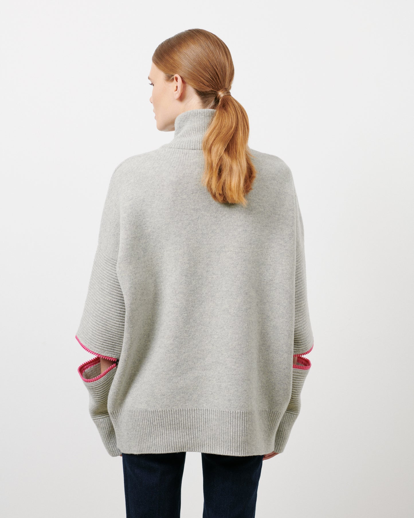Grey - Pink Zip