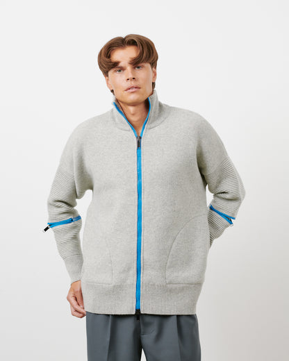 Grey - Blue Zip