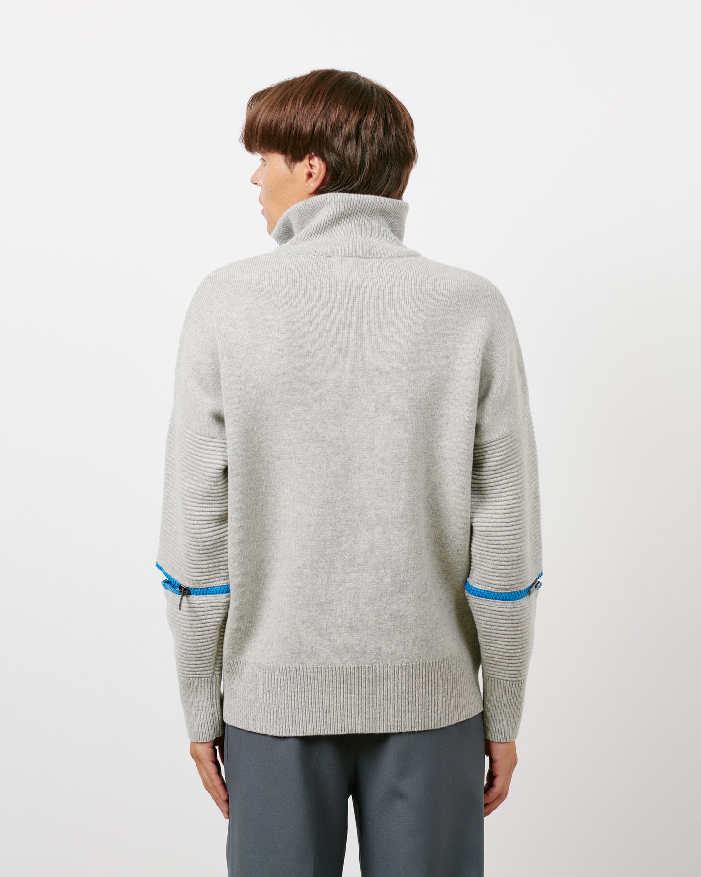 Grey - Blue Zip