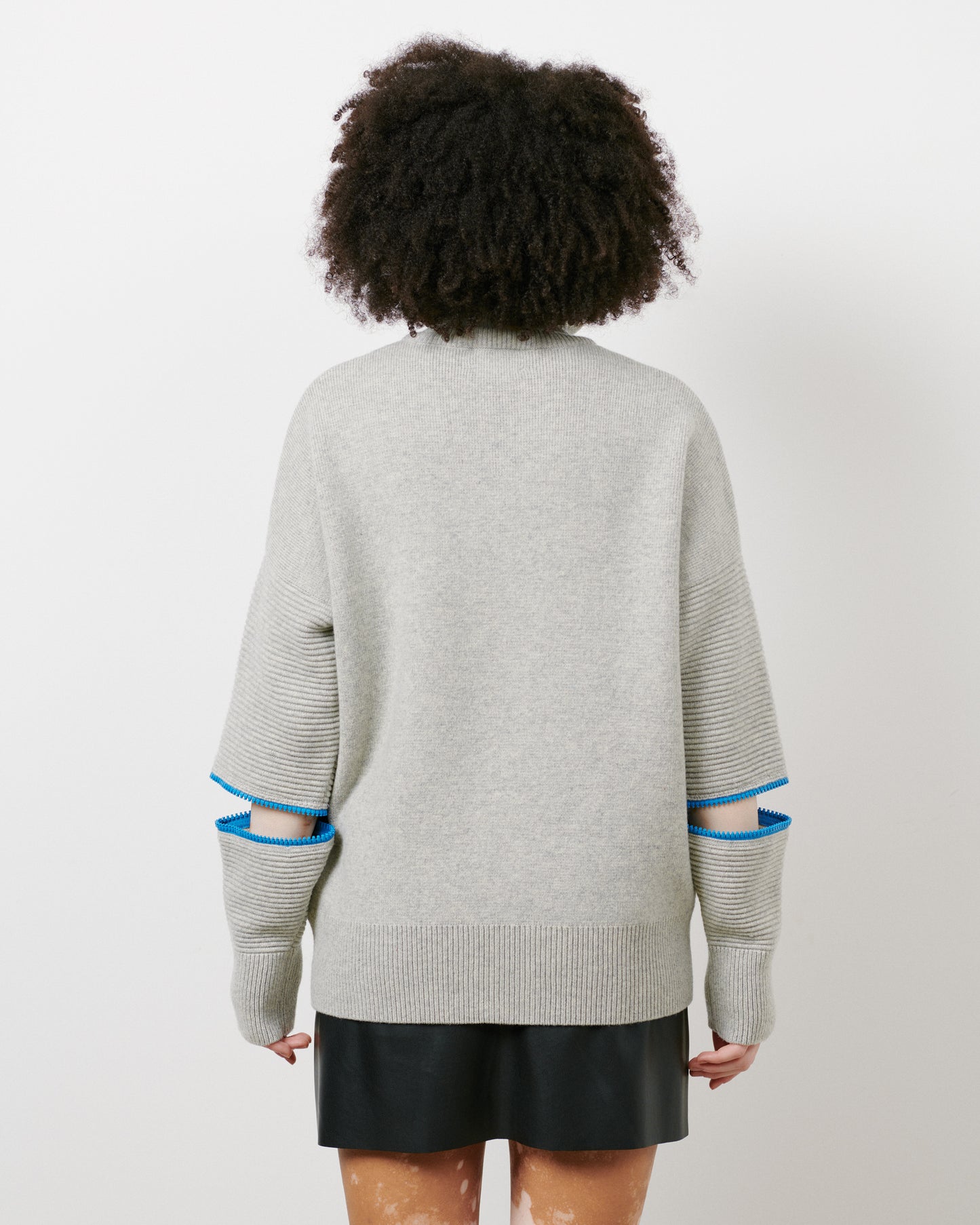 Grey - Blue Zip