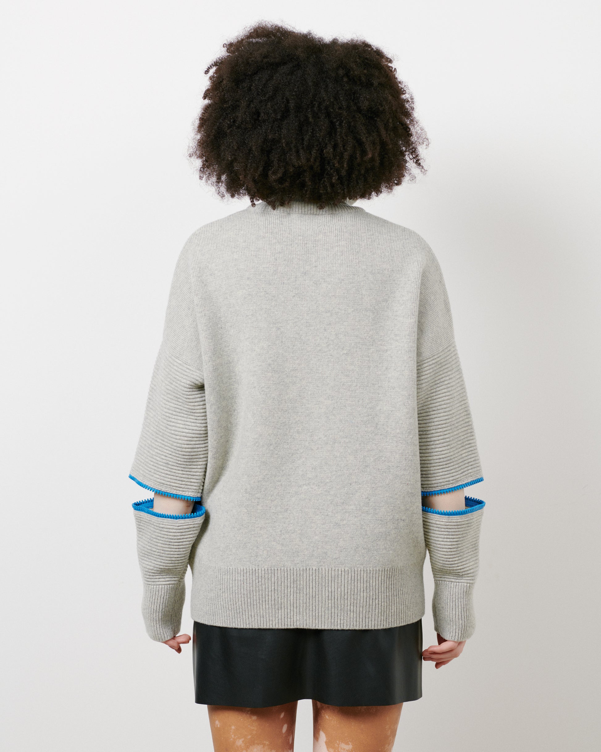 Grey - Blue Zip