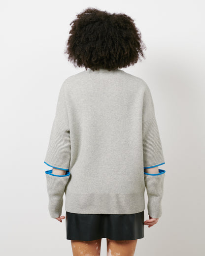 Grey - Blue Zip